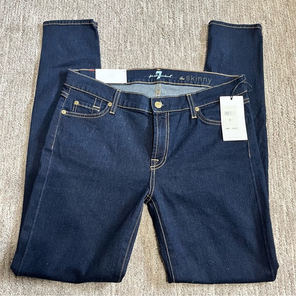 BNWT 7 For All Mankind The Skinny Jean Womens Size 30 - Picture 6 of 7
